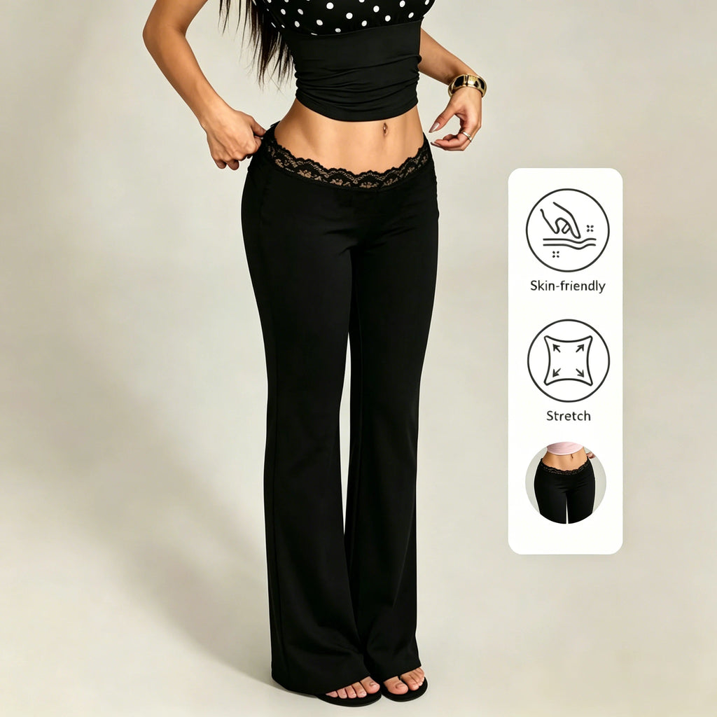 Lace Flared Pants