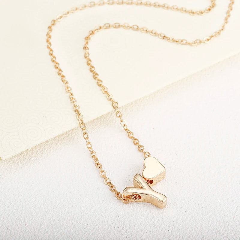 Initial Heart Necklace