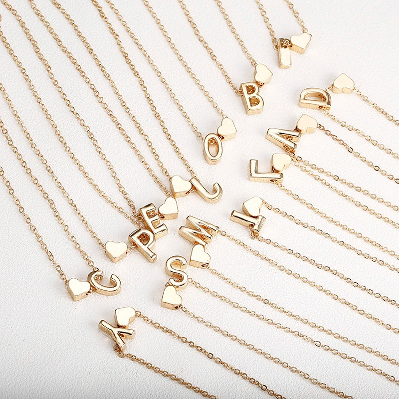 Initial Heart Necklace