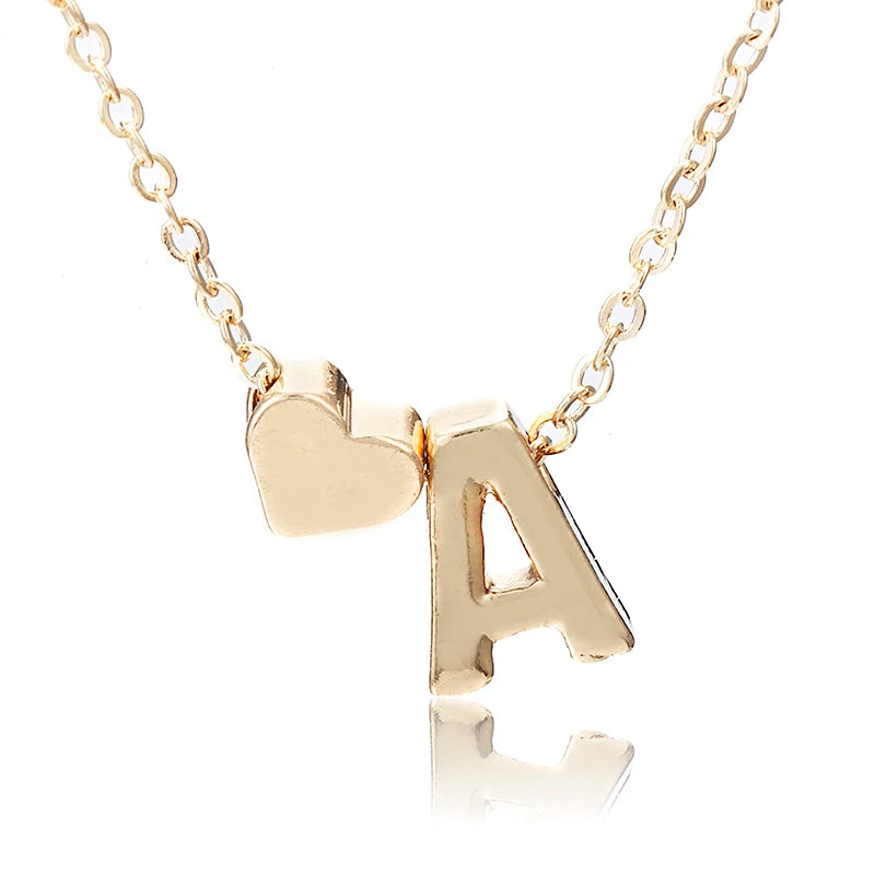 Initial Heart Necklace