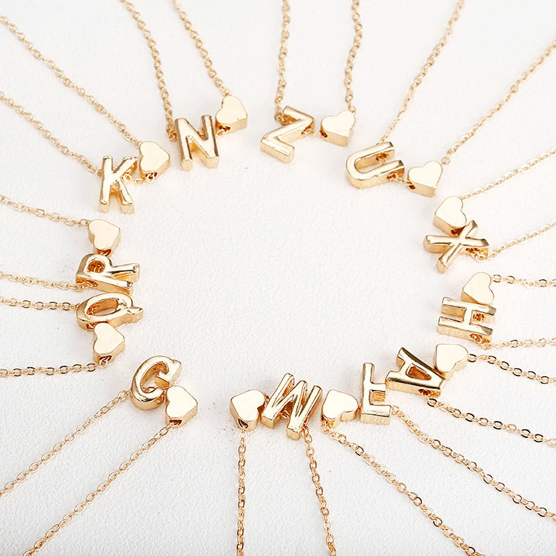 Initial Heart Necklace
