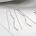 Elegant gold earrings