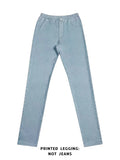 Faux Denim Leggings