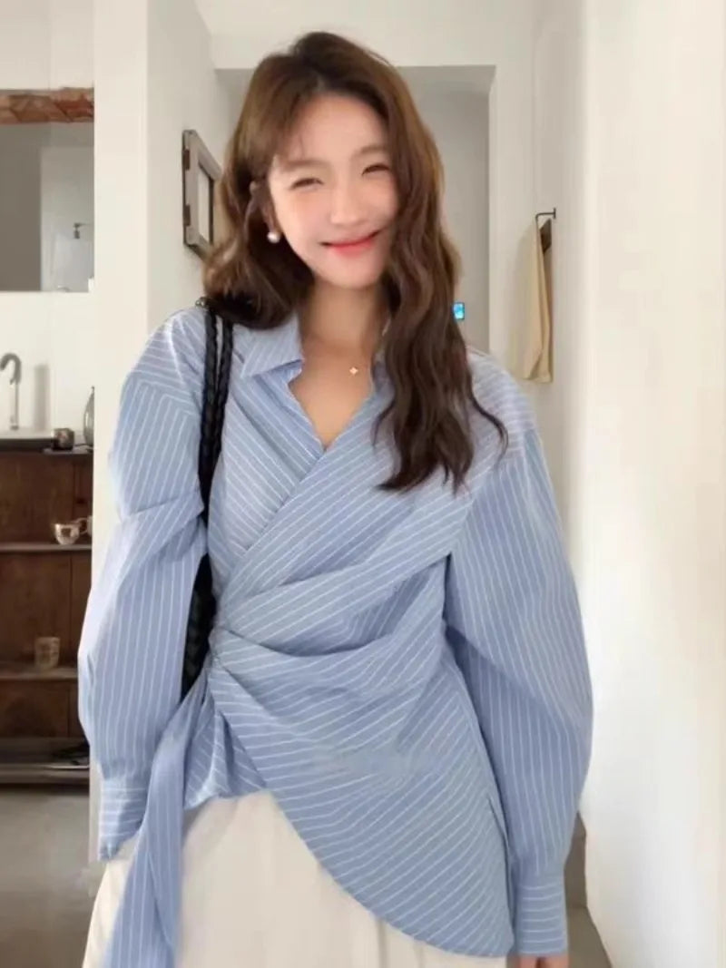 Loose Striped Blouse