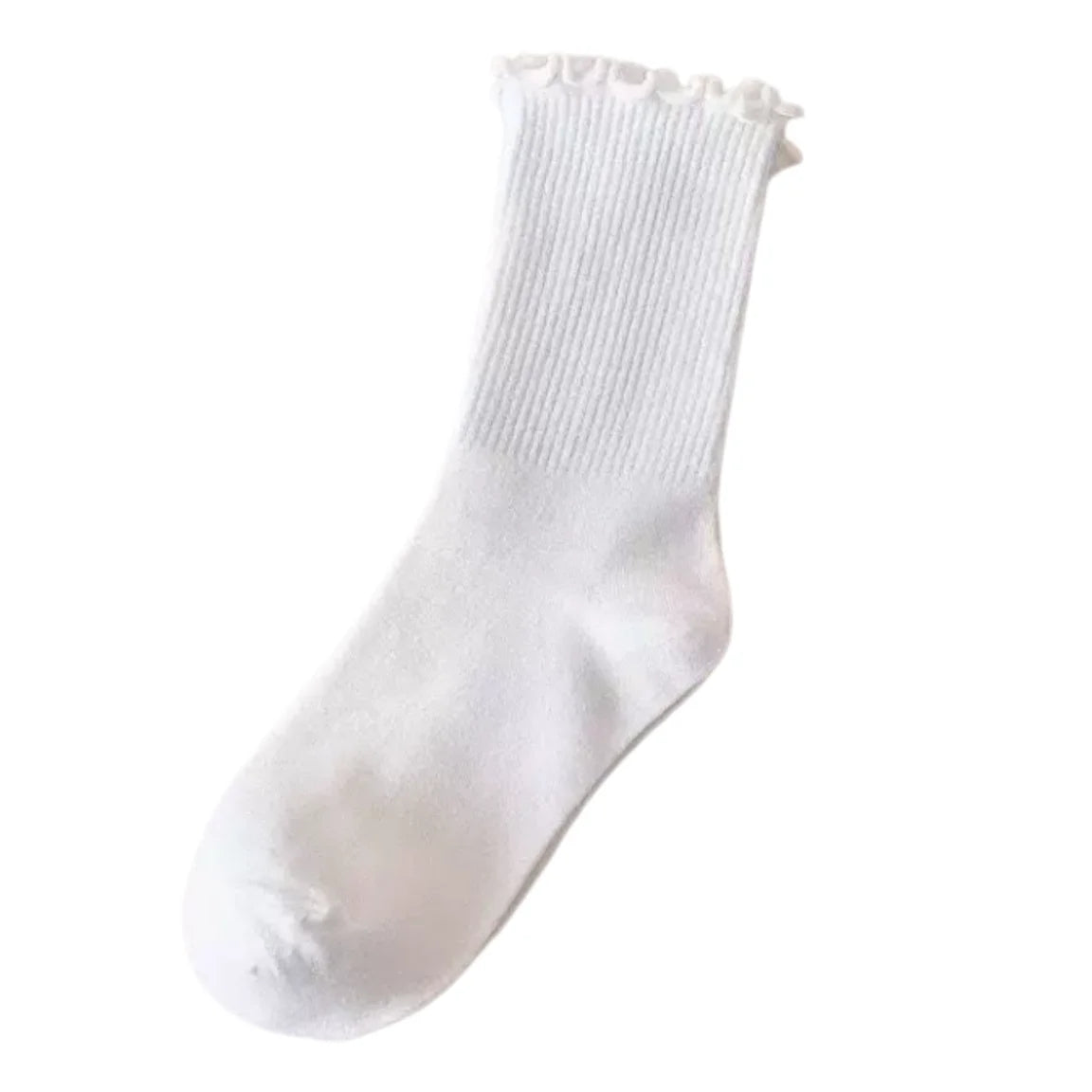 Ruffle Crew Socks