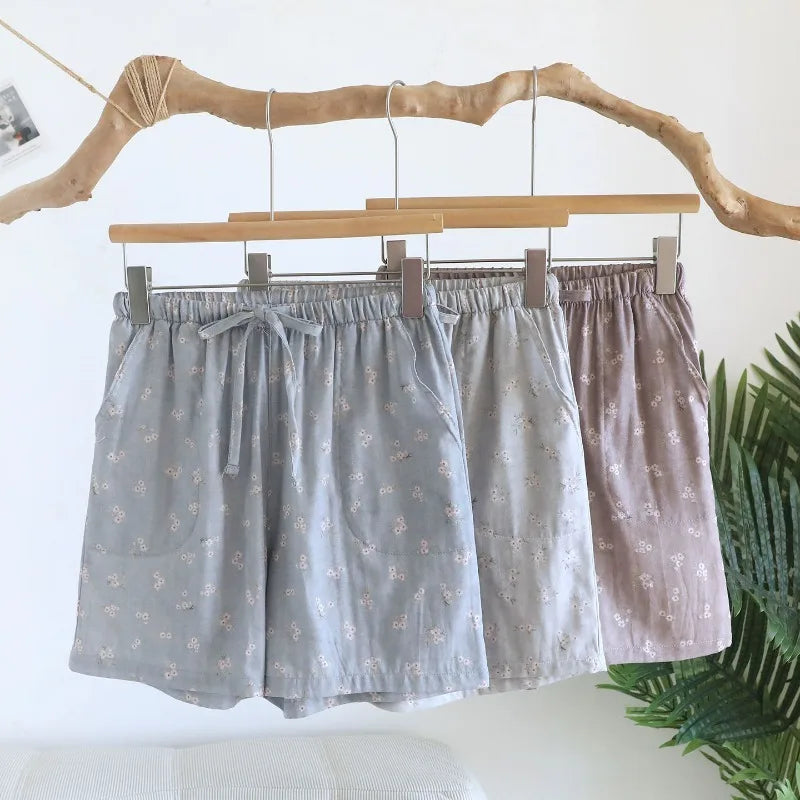 Cherry Cotton Shorts