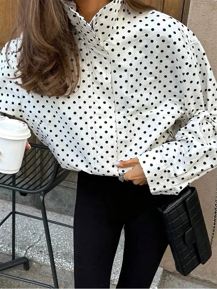 Polka Dot Short Coat