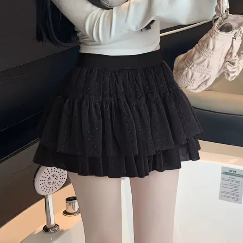 Lace Ruffle Skirt