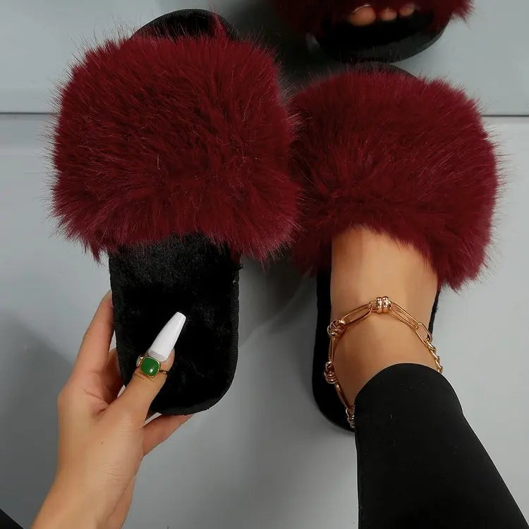 Fur Slippers