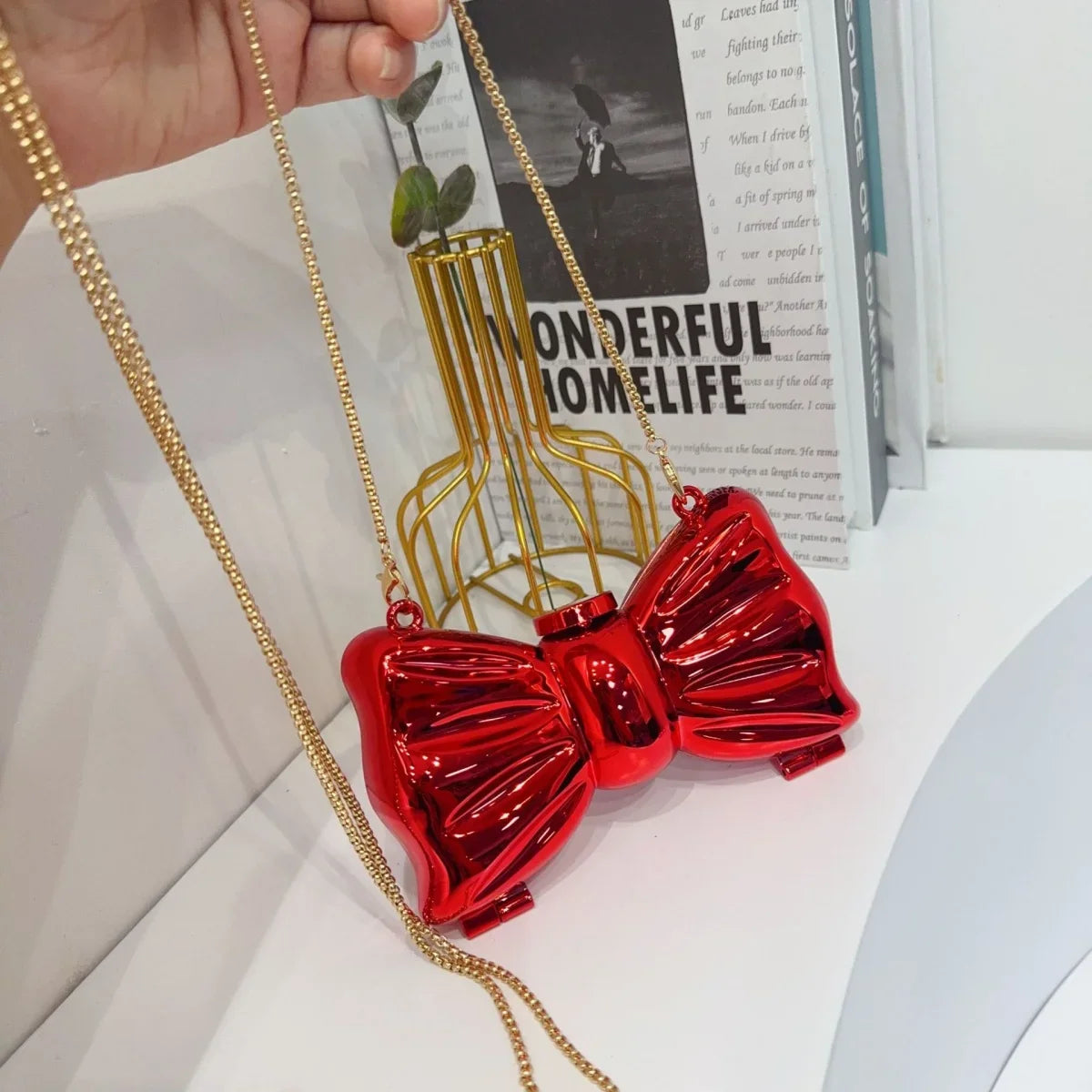 Golden Clutch Bag