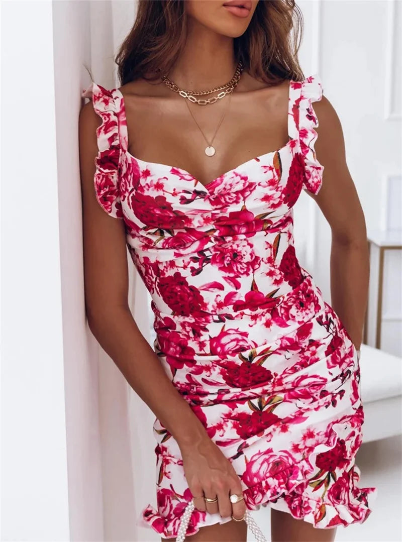 Floral Ruffle Dress