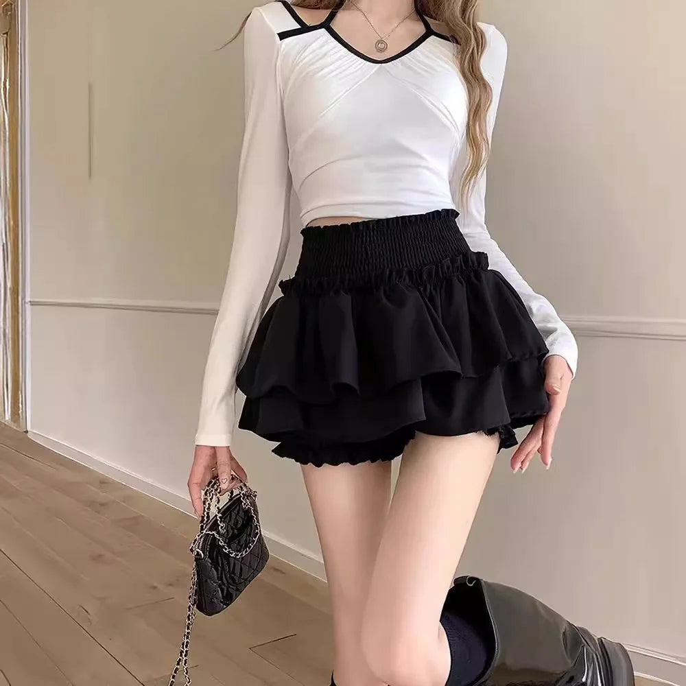 Ruffle Mini Skirt
