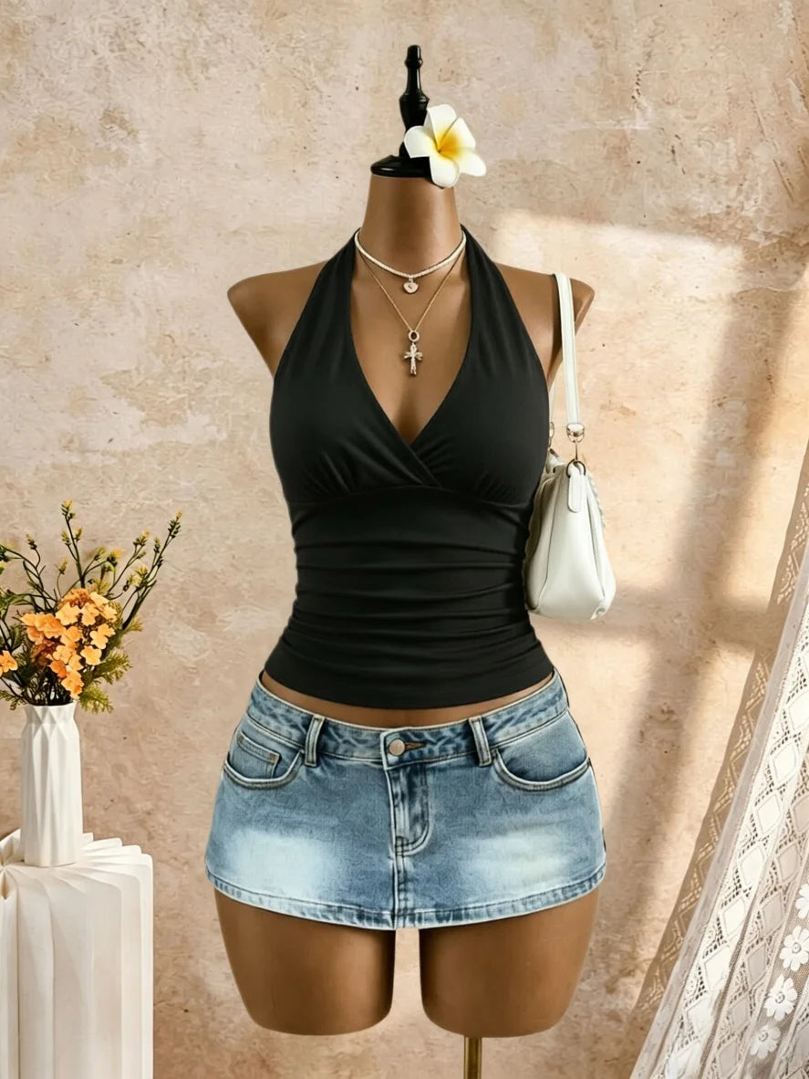 White Crop Top