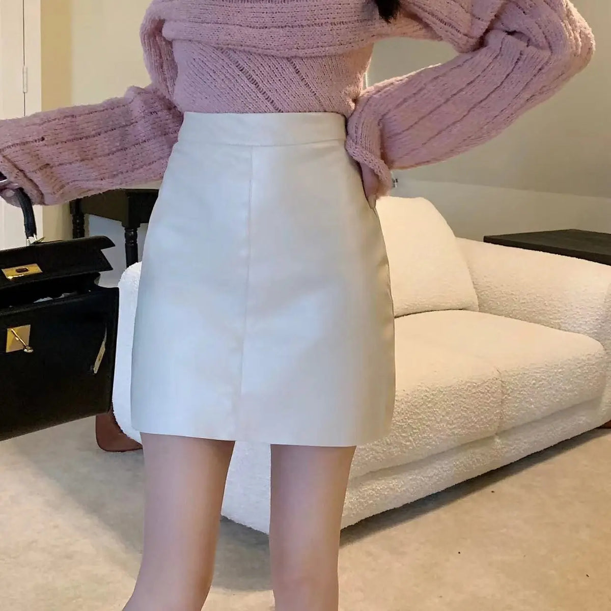 Leather Mini Skirt