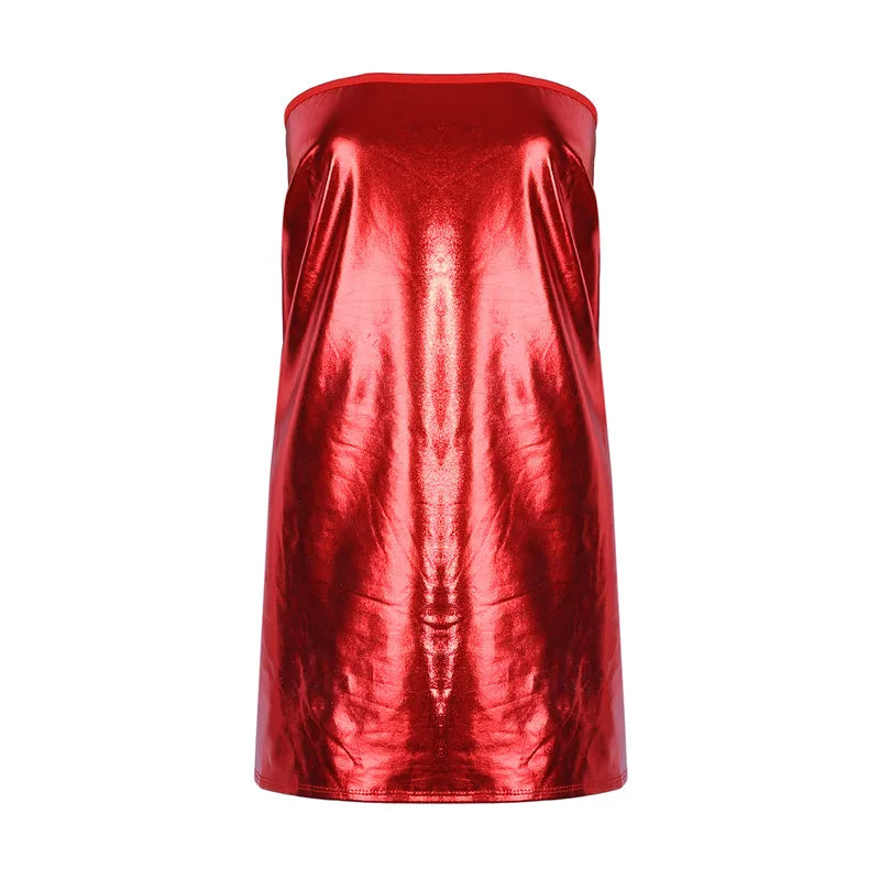 PU Mini Dress