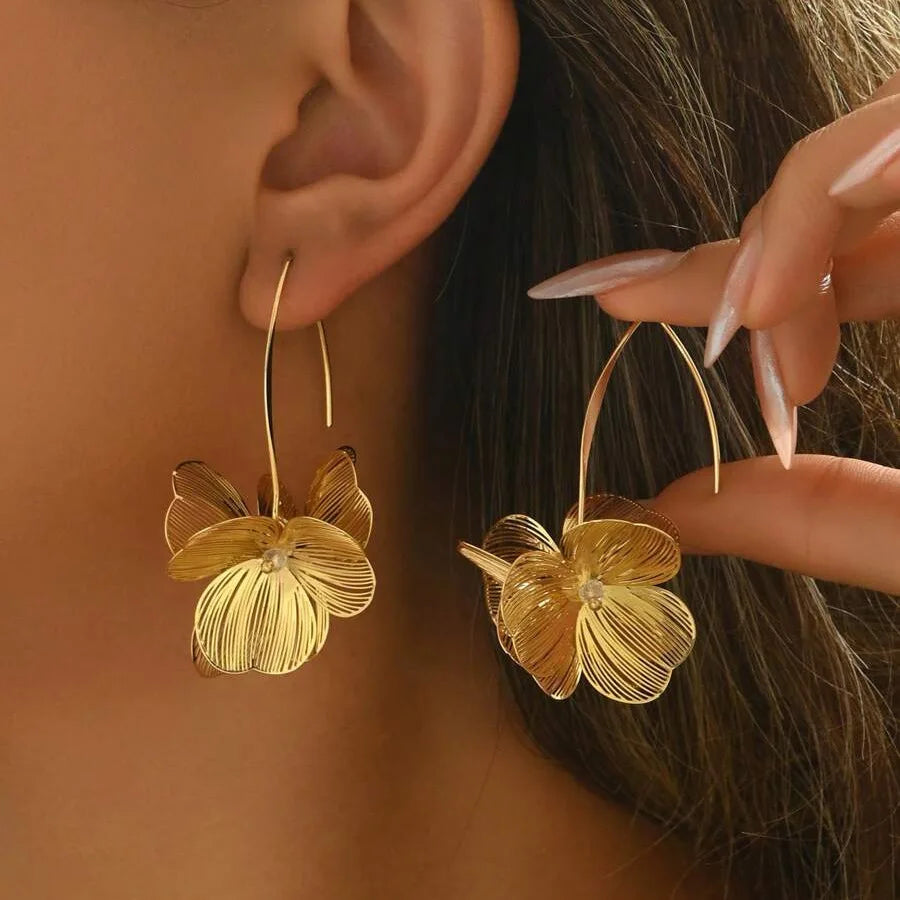 Flower Drop Earrings