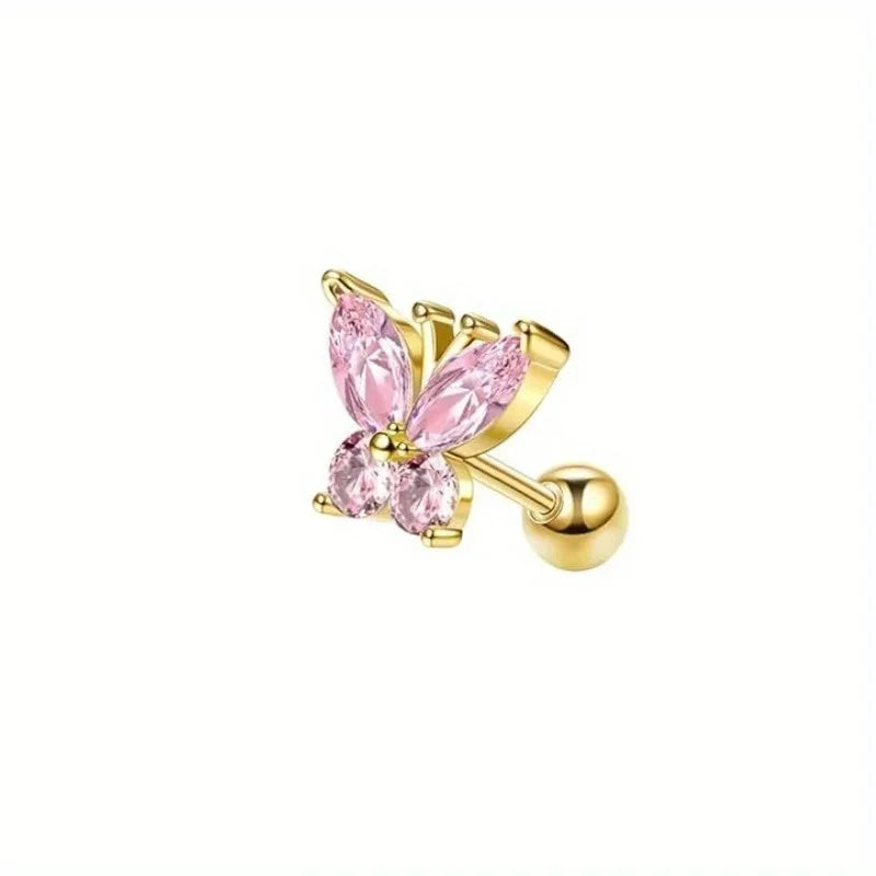 Elegant flower stud earrings