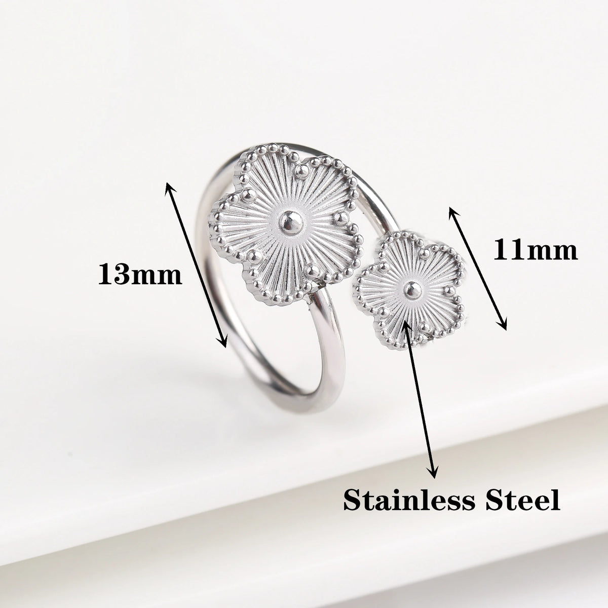 Clover Open Ring