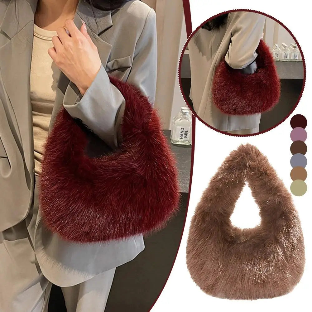 Furry Shoulder Bag