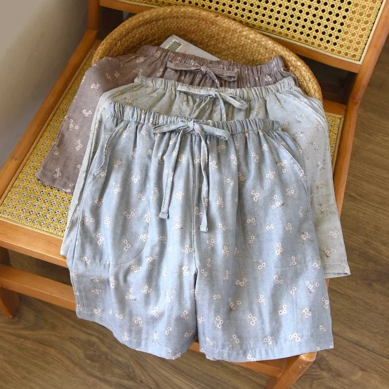 Cherry Cotton Shorts