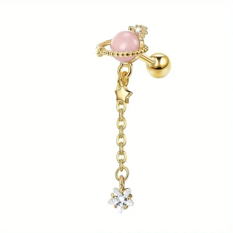 Elegant flower stud earrings