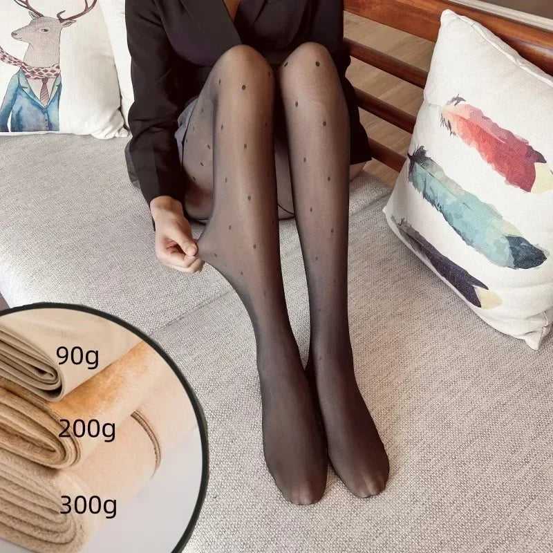 Warm & stylish fleece tights