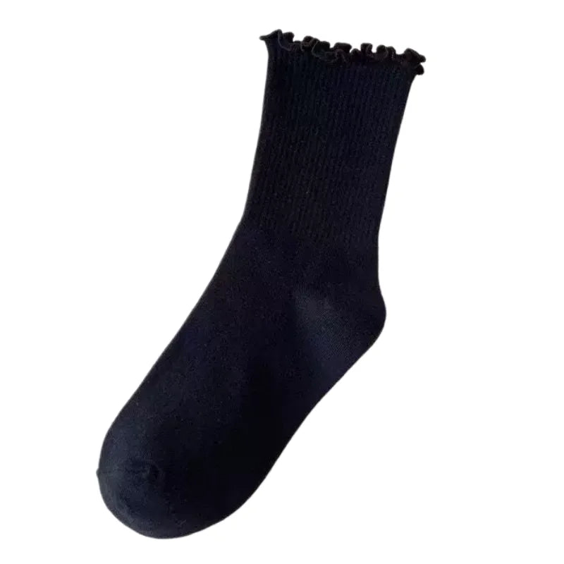 Ruffle Crew Socks
