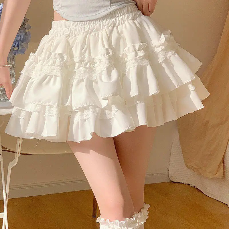 Lace Ruffle Skirt