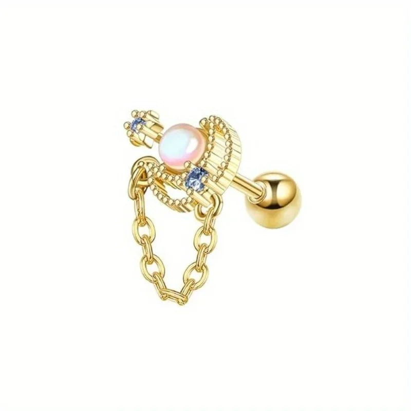 Elegant flower stud earrings