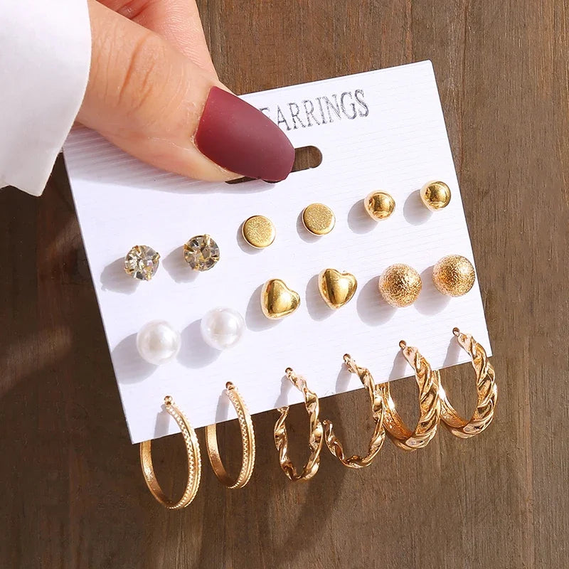 Chic vintage pearl earrings
