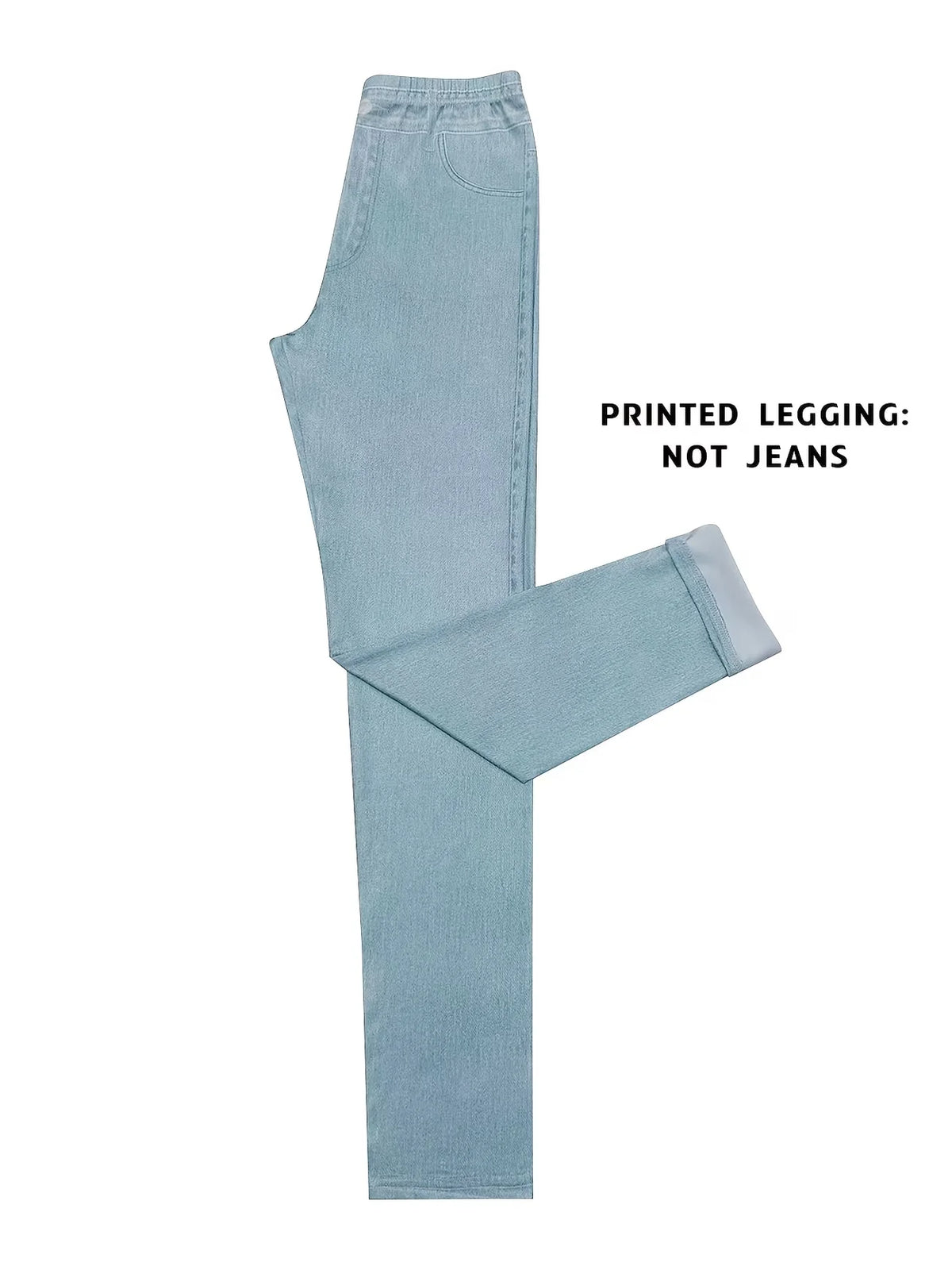 Faux Denim Leggings