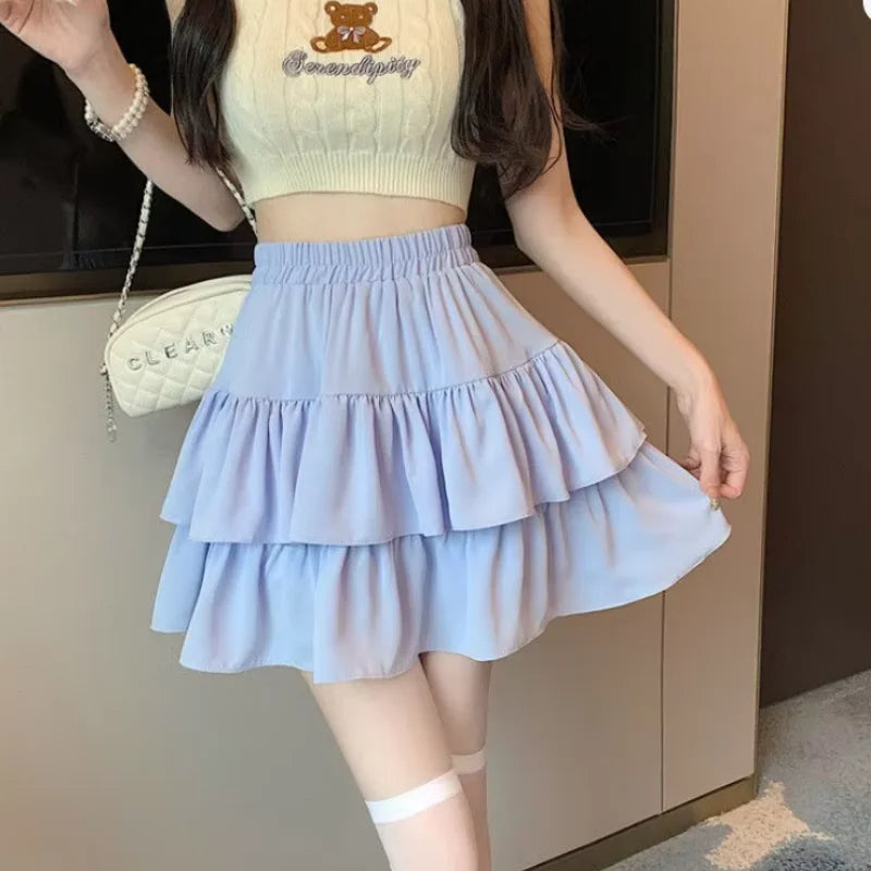 Lace Ruffle Skirt