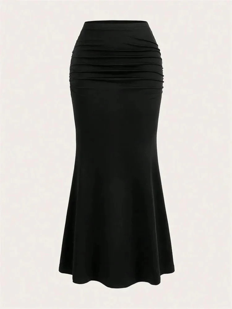 Ruched Maxi Skirt
