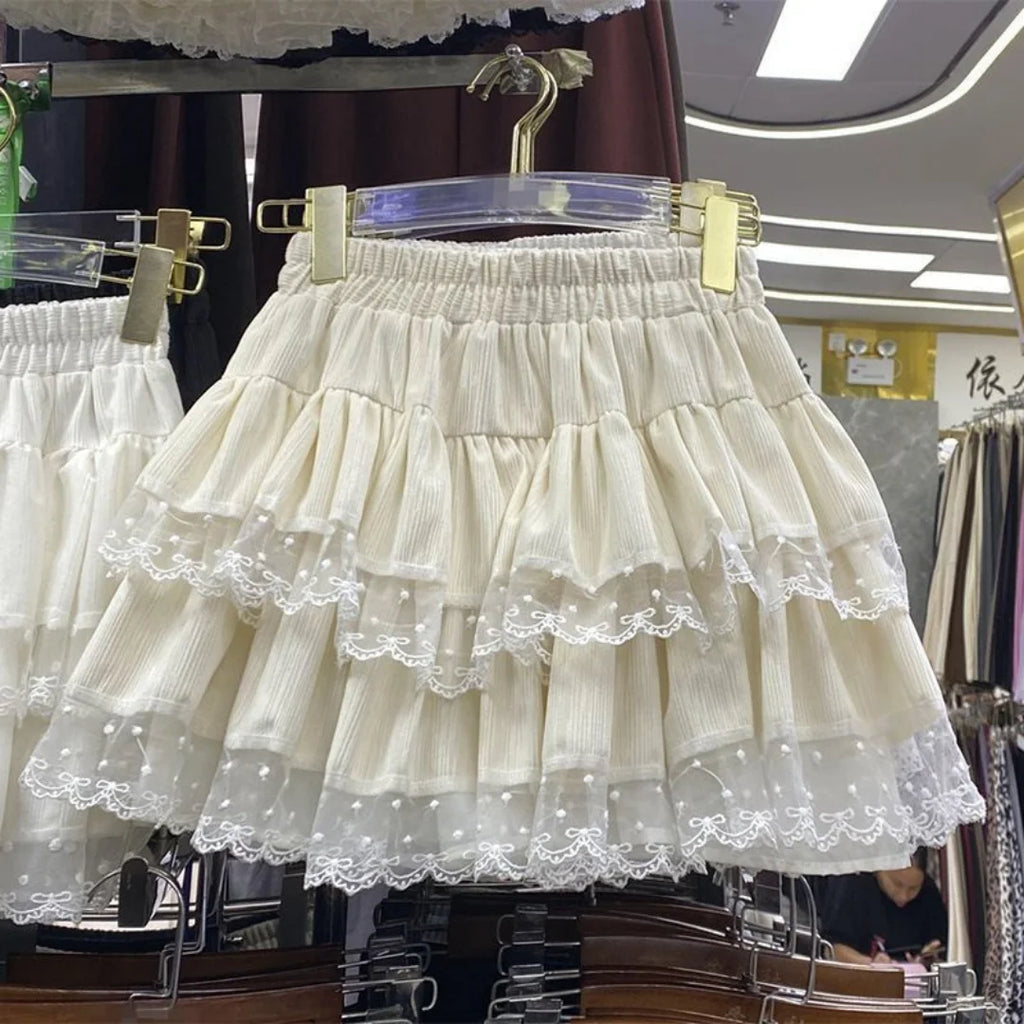 Lace Ruffle Skirt