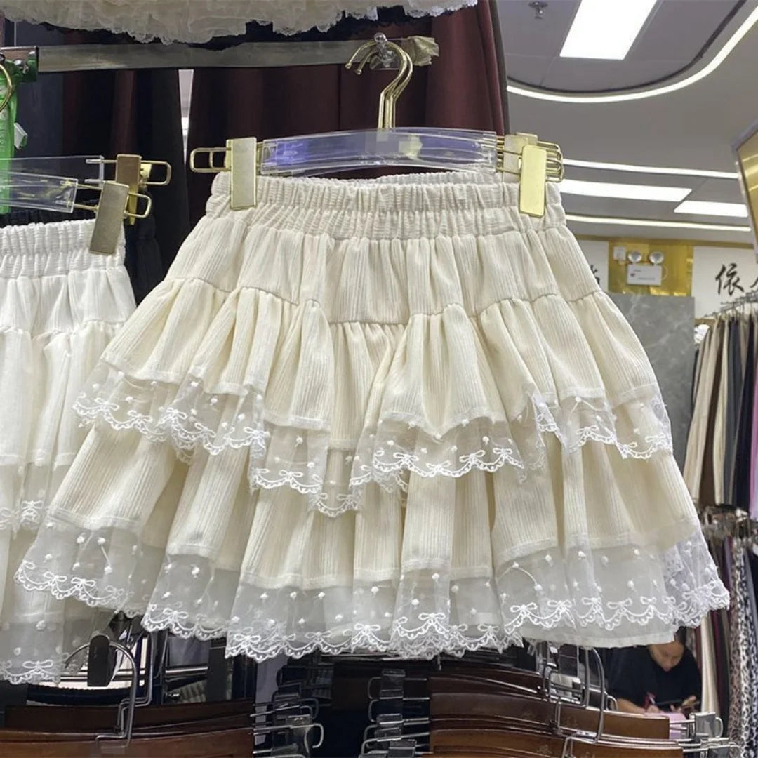 Lace Ruffle Skirt