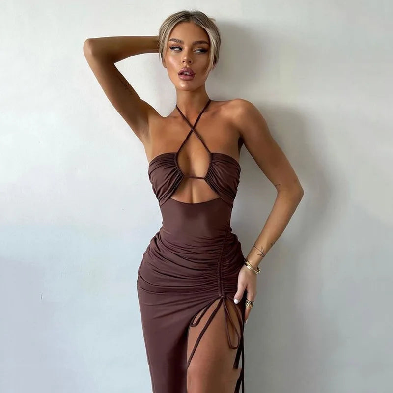 Backless Midi Dress