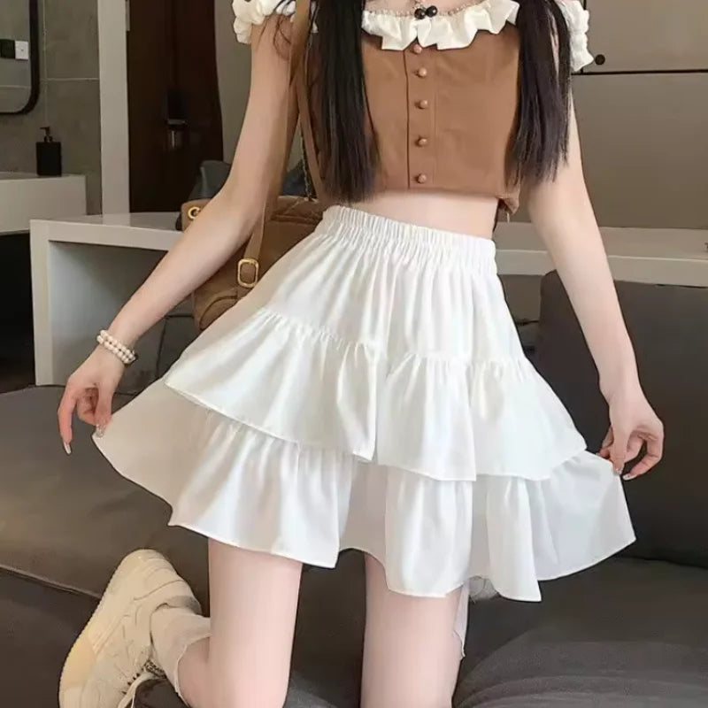 Lace Ruffle Skirt