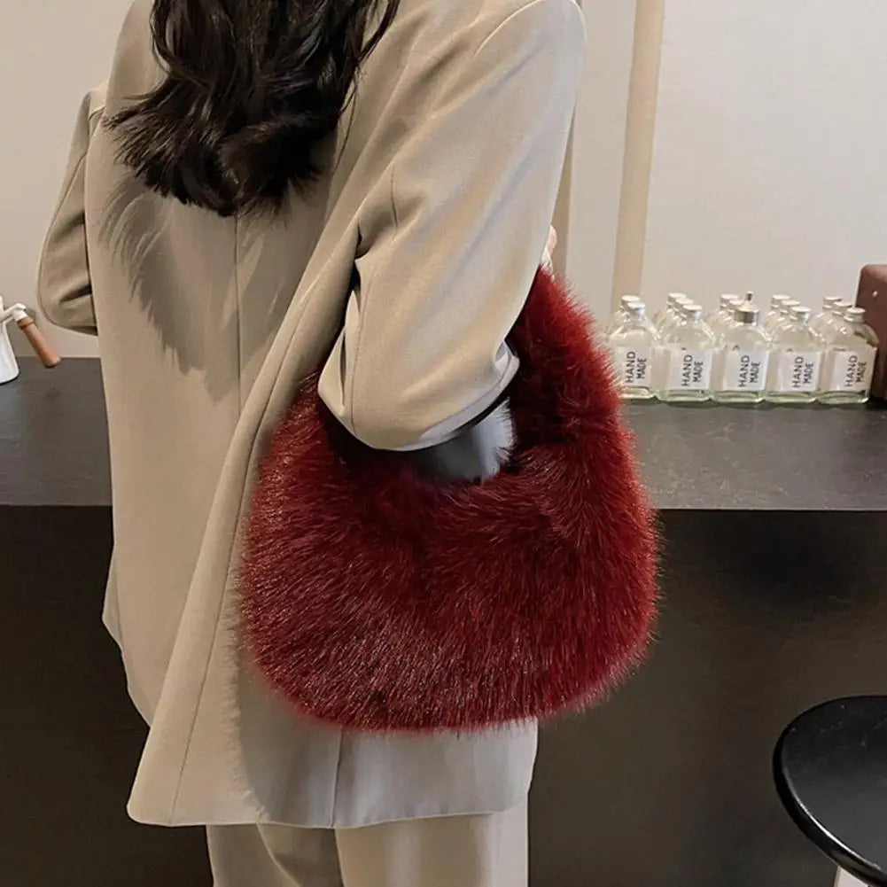 Furry Shoulder Bag
