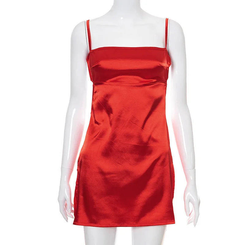 Satin Mini Dress
