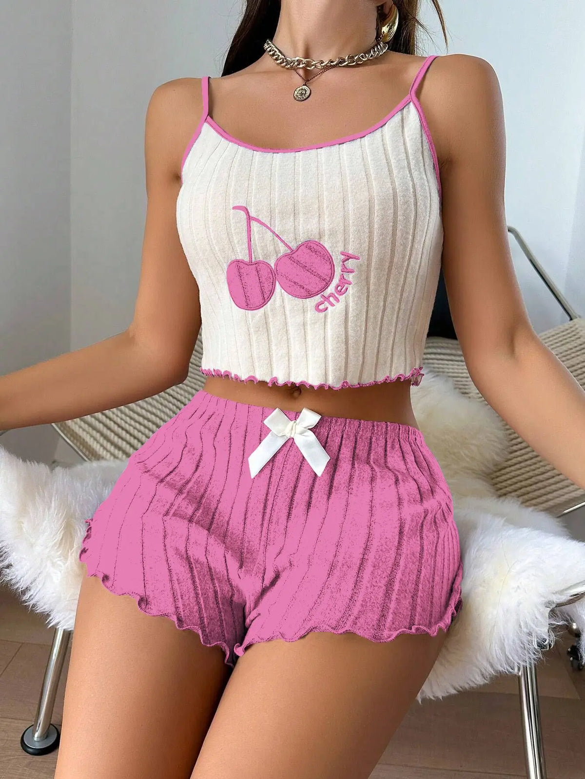 Cherry Pajama Set