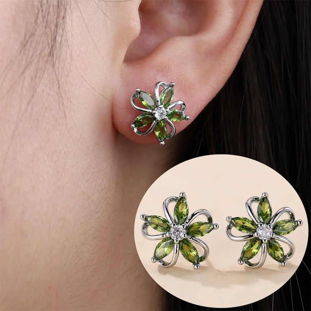 Zircon Star Earrings