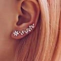 Dazzling flower ear climbers