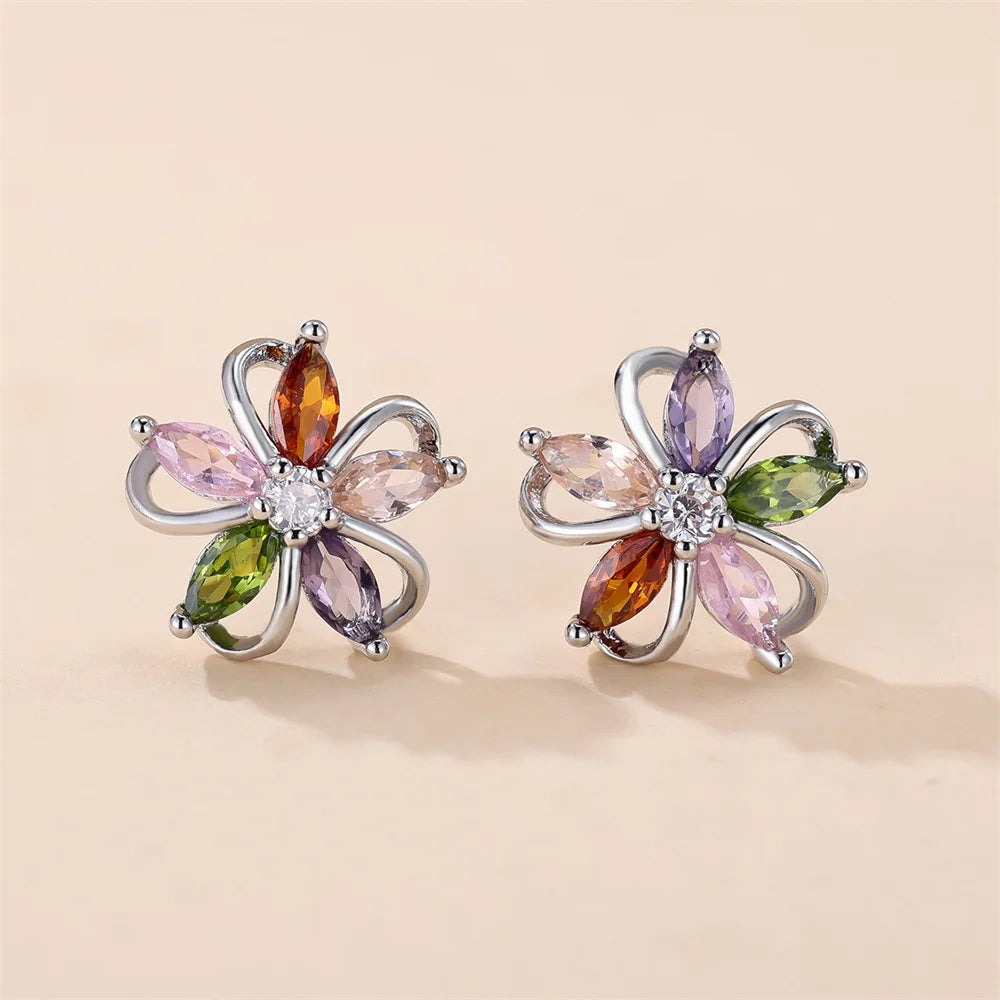Zircon Star Earrings