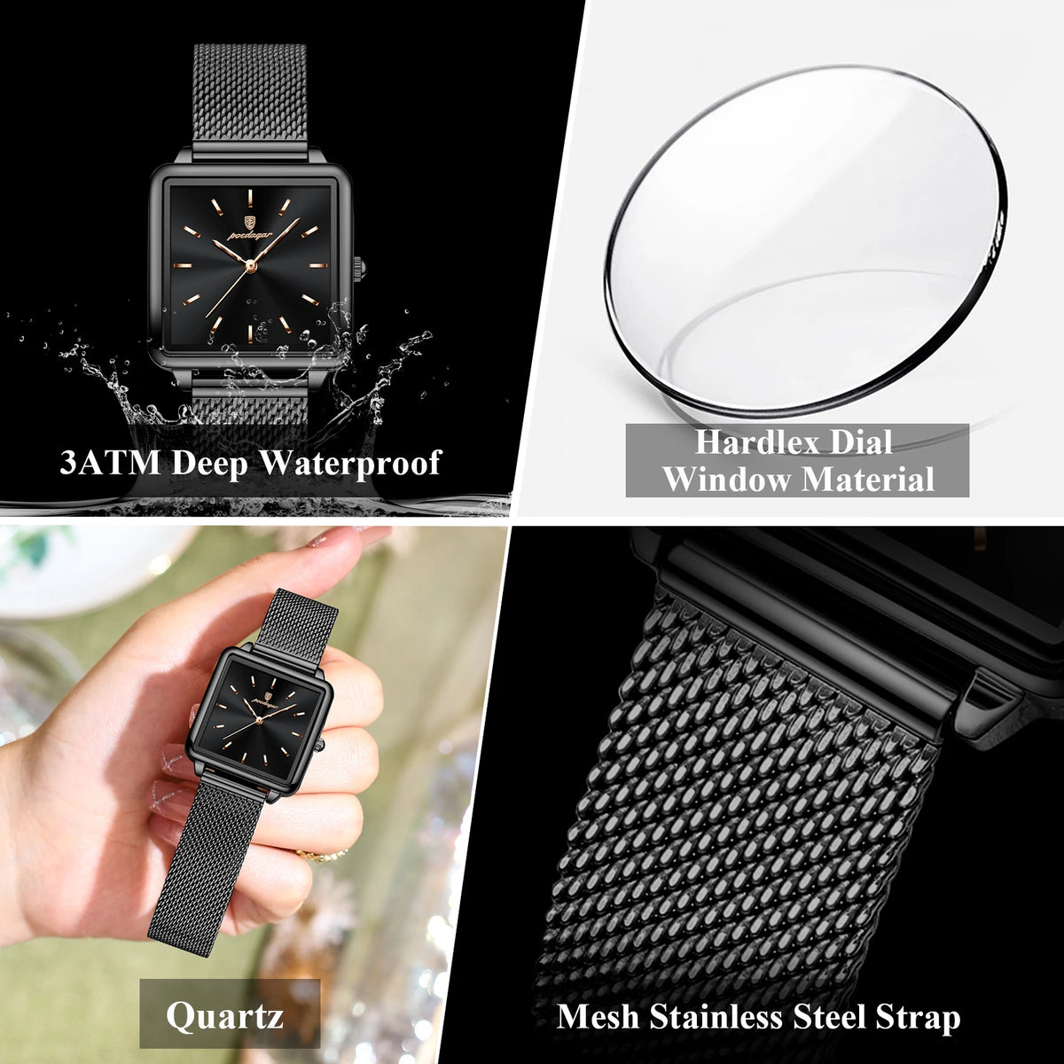 Square Quartz Watch