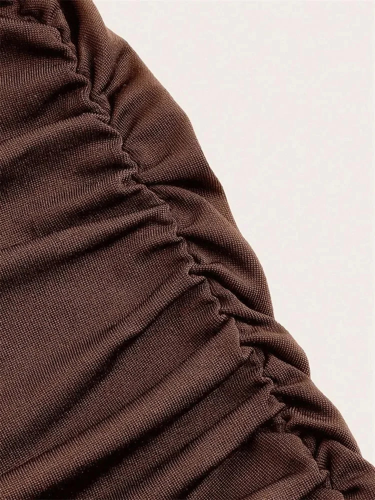 Ruched Maxi Skirt