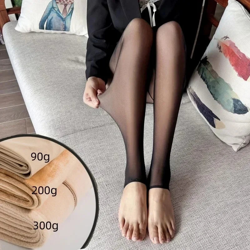 Warm & stylish fleece tights