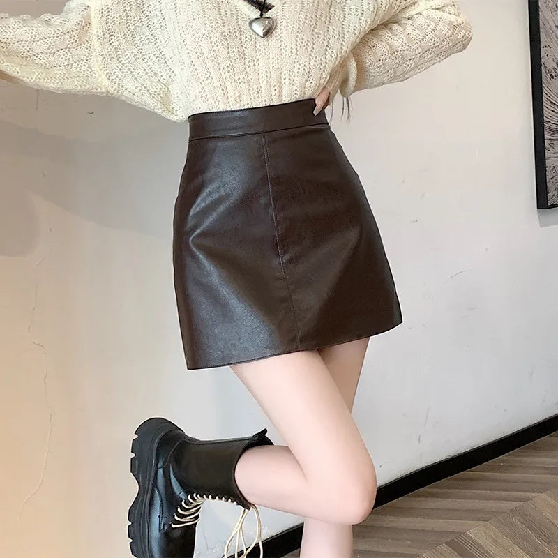 Leather Mini Skirt