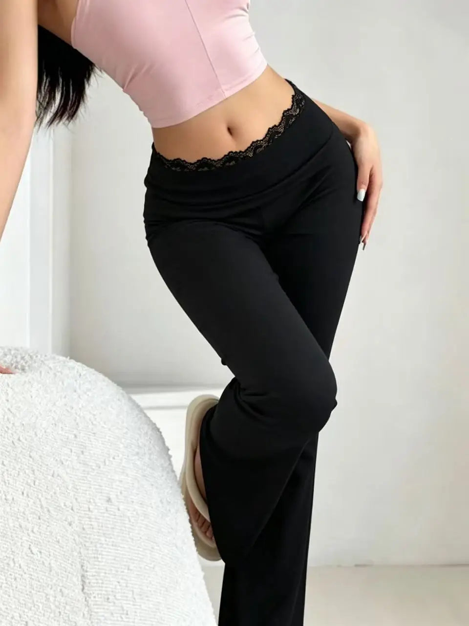Lace Flared Pants