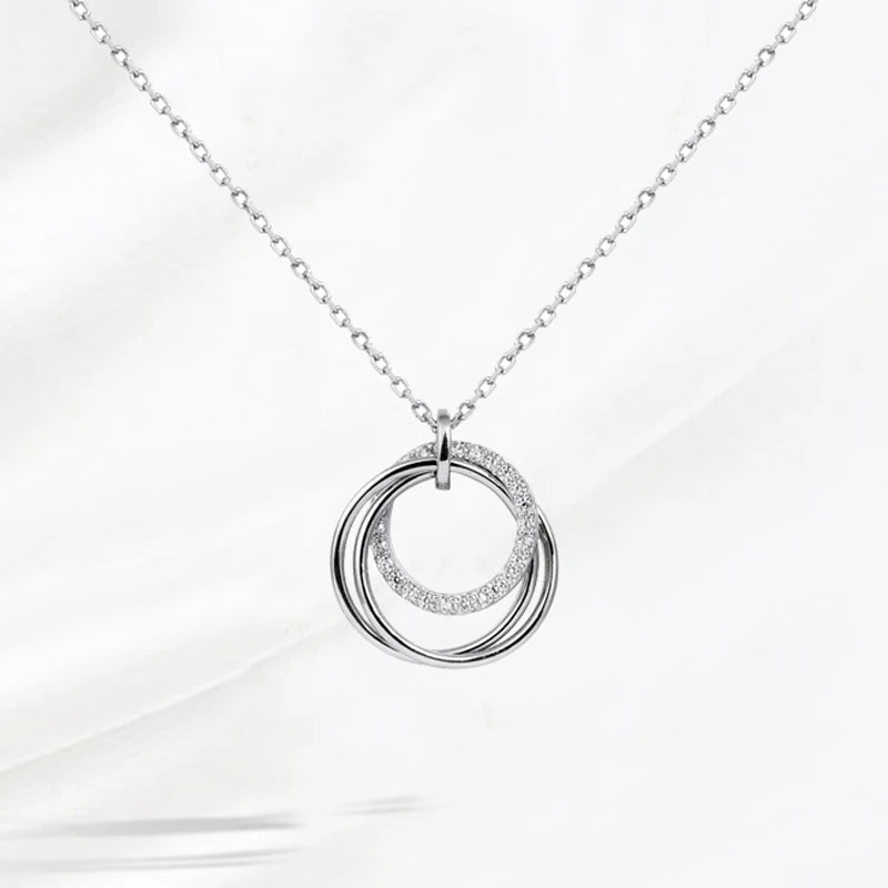 Zircon Circle Necklace