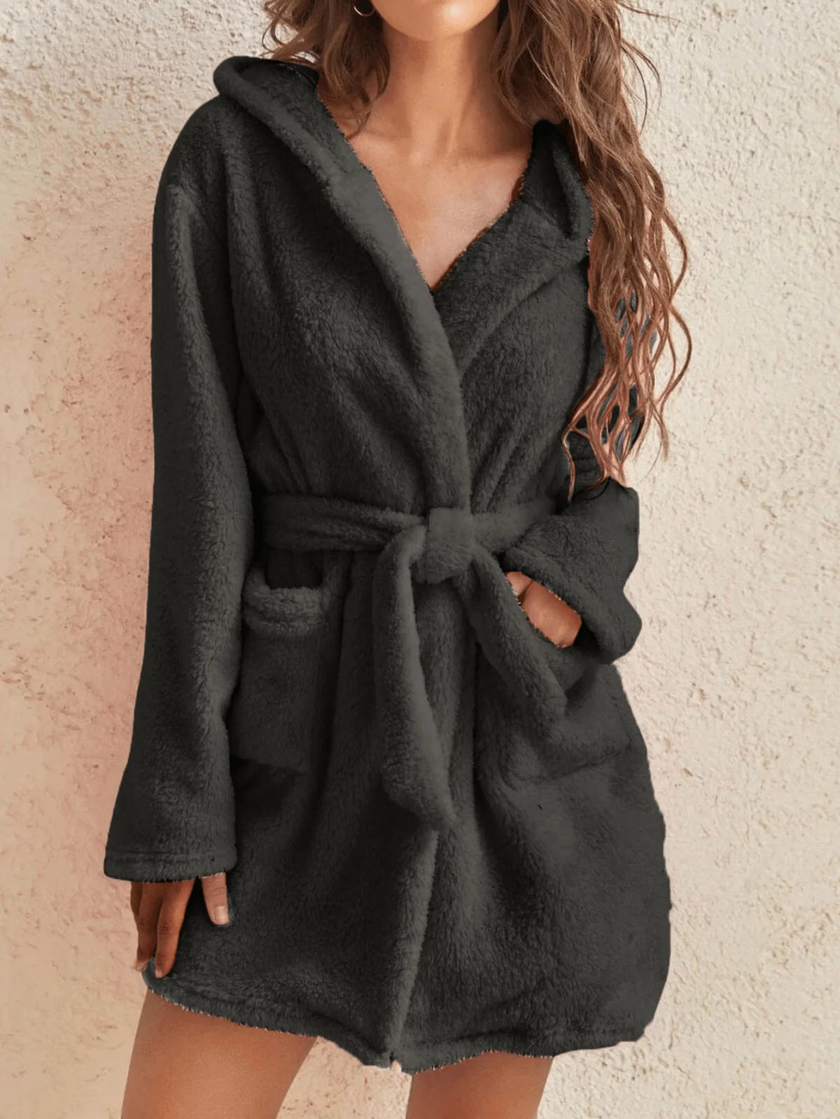 Cozy fleece robe